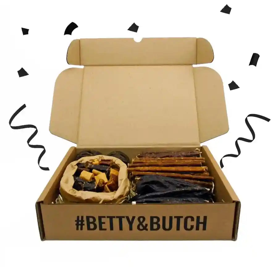 Betty & Butch Occasions Happy Birthday Dog Natural Treat Box