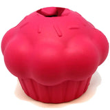 Cupcake Durable Rubber Chew Toy & Treat Dispenser & Enrichment