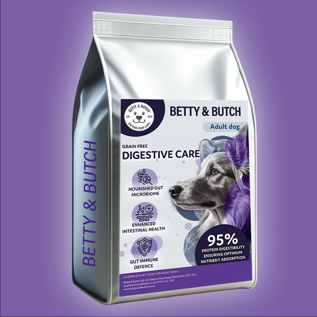 Peptide+ Digestive Care – Hypoallergenic, gut-friendly dog food with hydrolysed turkey and postbiotics.