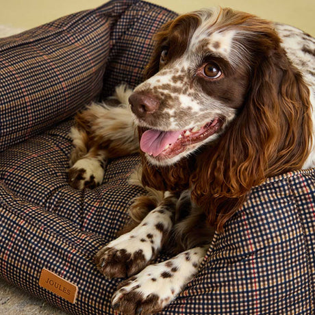 Joules - Henson Check Box Dog Bed