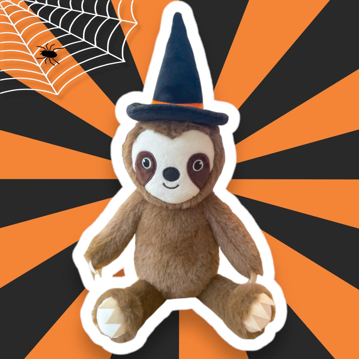 Witch Sloth Halloween Dog Toy