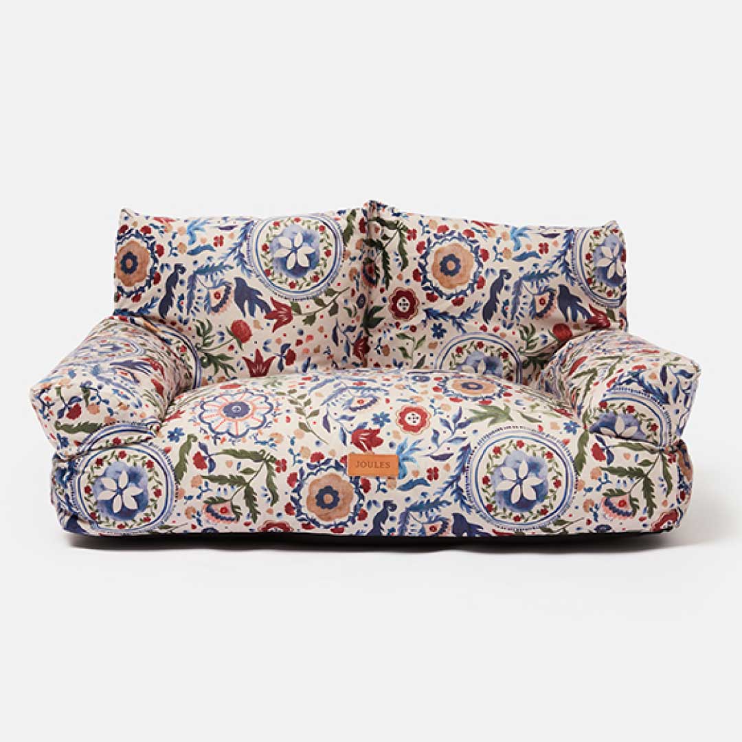 Joules - Festival Floral Sofa Dog Bed