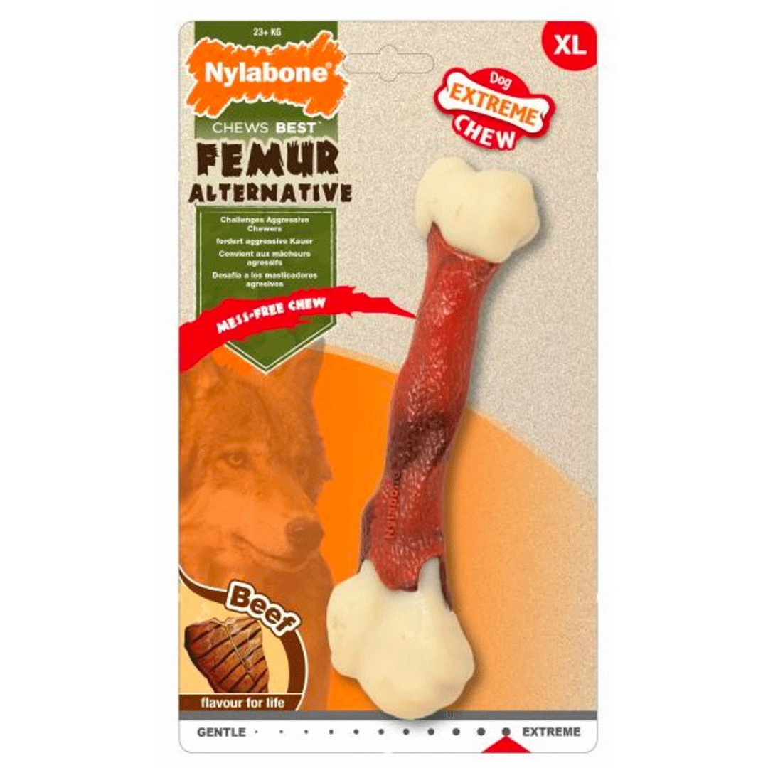 Nylabone Extreme Chew Femur Beef XLarge