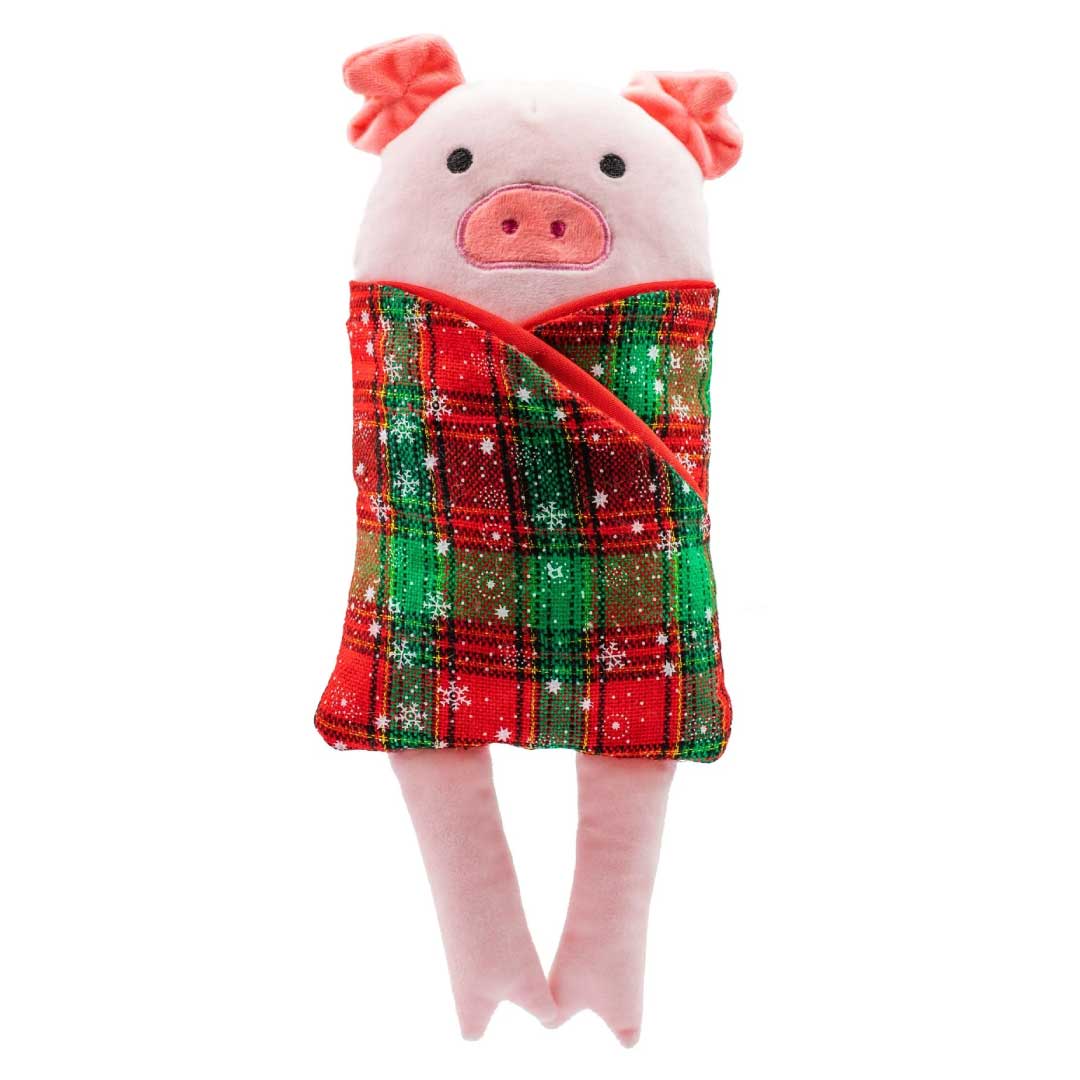 Pig N Blanket Plush Dog Toy