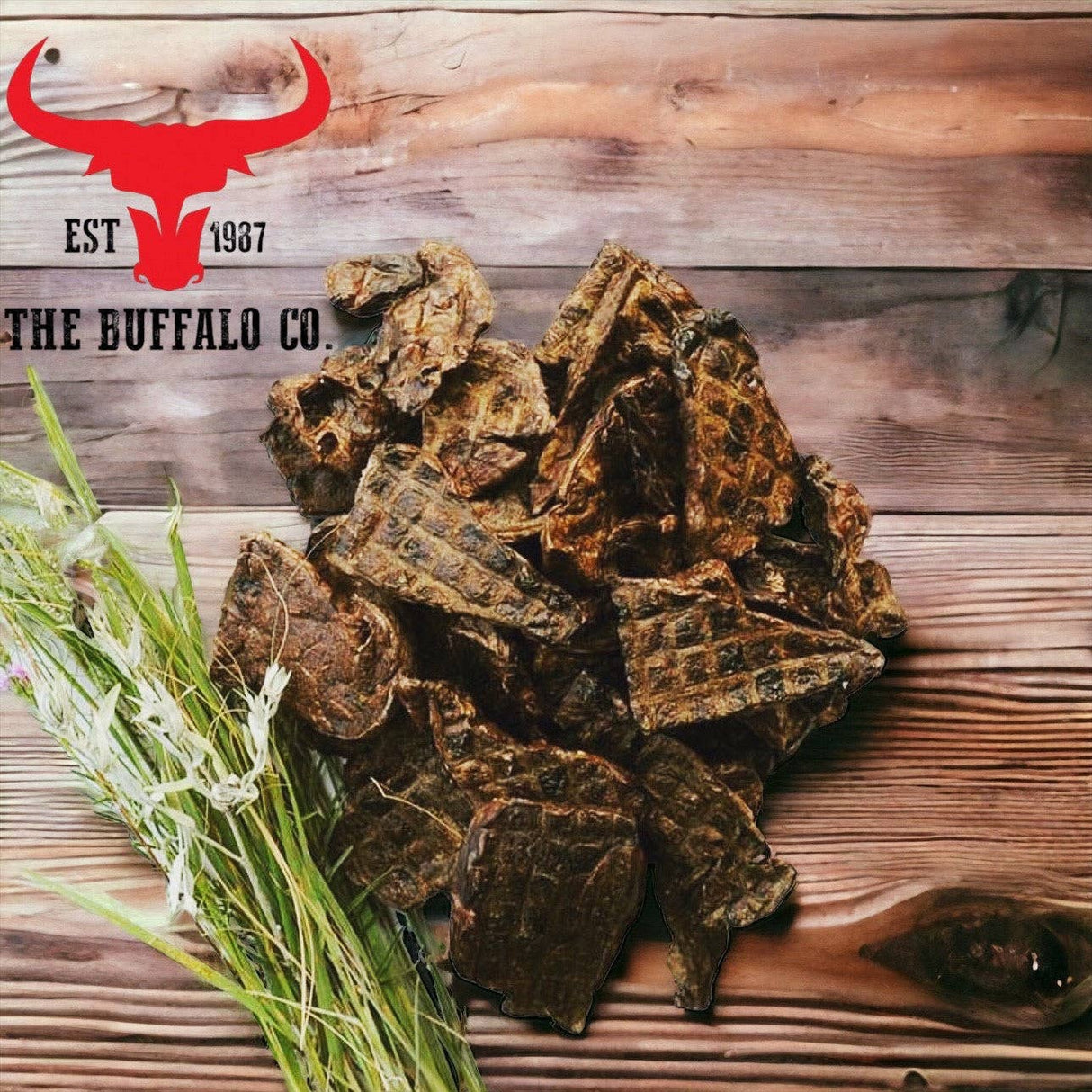 buffalo lung dog treats, natural dog snacks, protein-rich dog treats, grass-fed buffalo treats, low-fat dog treats, muscle-supporting dog snacks, healthy dog treats