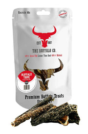 buffalo tripe treats, natural dog treats, healthy dog snacks, grass-fed dog treats, free-range buffalo treats, nutrient-rich dog treats, chemical-free dog treats