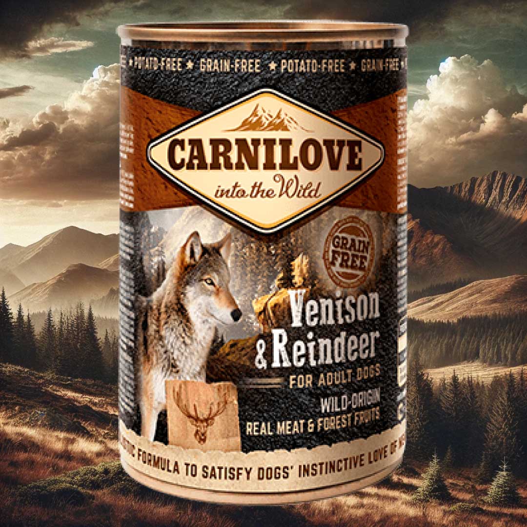 CARNILOVE Venison & Reindeer Wet Dog Food 400g (Copy)