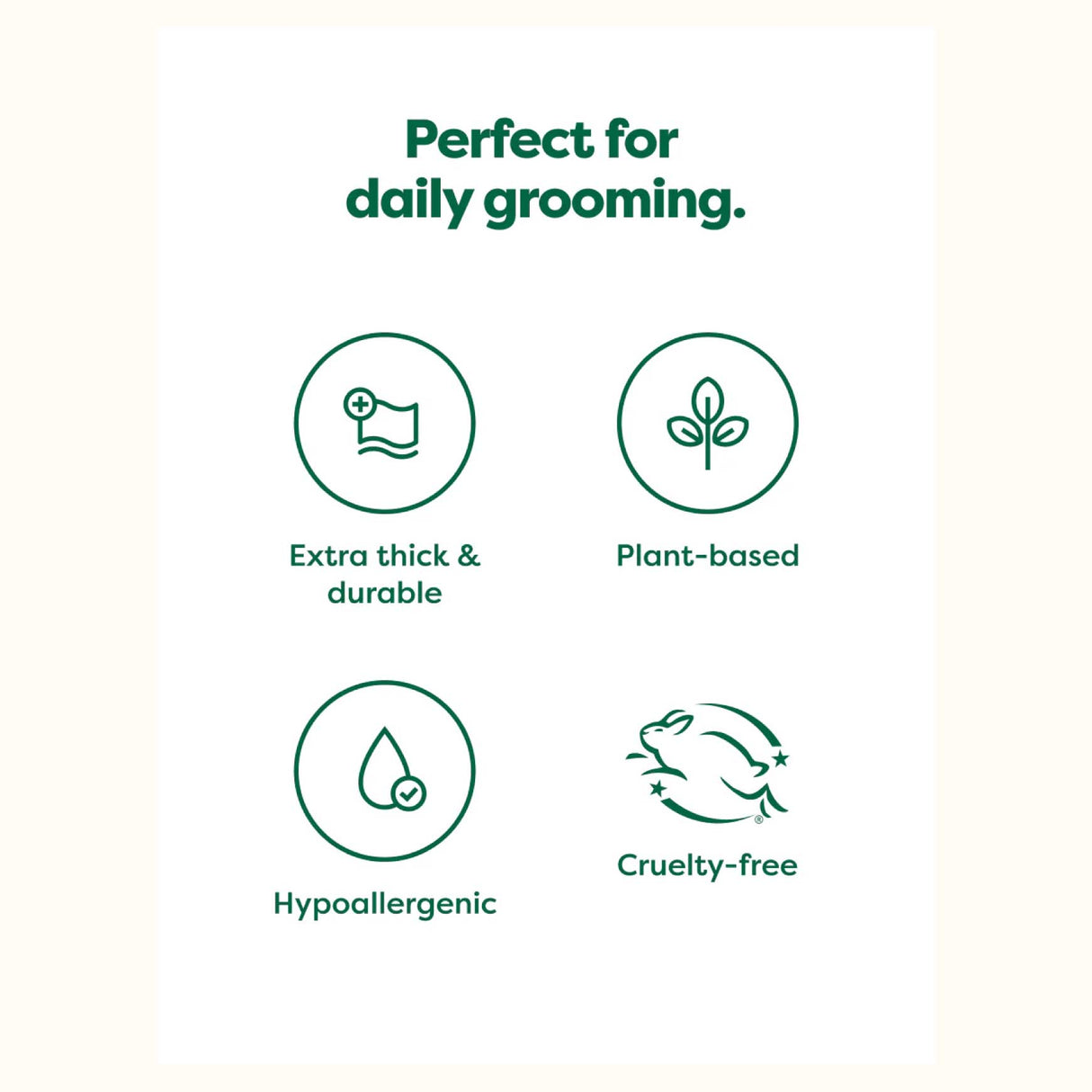 Earth Rated Plant-Based Dog Grooming Wipes