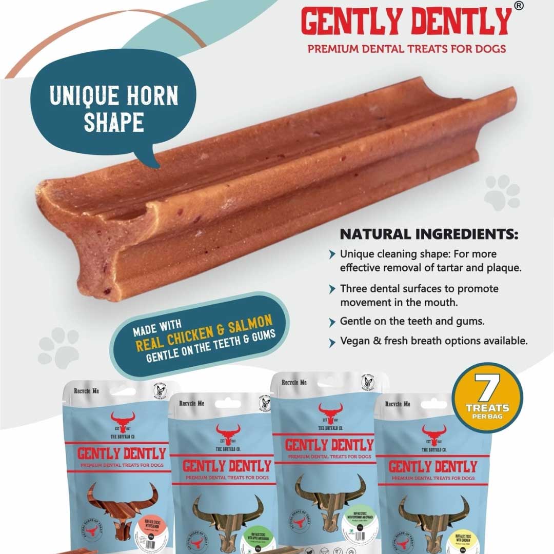 Gently Dently - Apple & Banana Dental Treats For Dogs