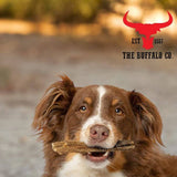 buffalo tripe treats, natural dog treats, healthy dog snacks, grass-fed dog treats, free-range buffalo treats, nutrient-rich dog treats, chemical-free dog treats