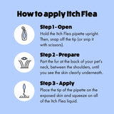 Itch Flea Spot On for Small Dogs 2 to 10kg 3 Pipettes