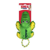 KONG Cozie Tuggz Alligator | Dog And Puppy Plush Squeak Crinkle Toy