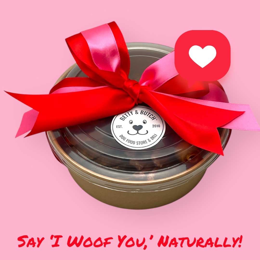 image of a bento box for puppies for valentines 