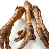 Pack of natural turkey feet, 25–27cm long, perfect for healthy chewing fun.