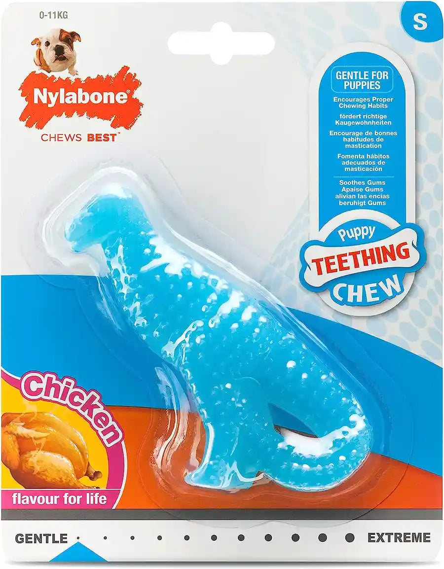 Nylabone Puppy Dino Dental Chew - Gentle Chew for Teething Puppies