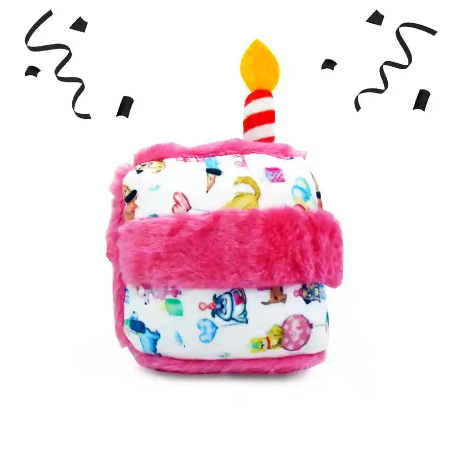 Betty & Butch Occasions Slice of Birthday Cake Dog Plush Toy – BETTY ...