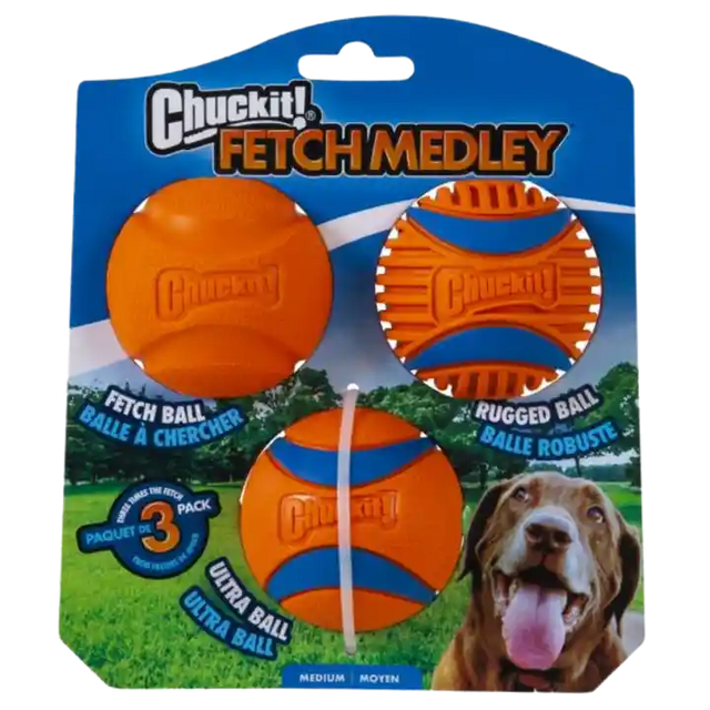 ChuckIt Gen 3 Dog Tennis Ball Medley - Fetch, Ultra and Rugged - BETTY & BUTCH®