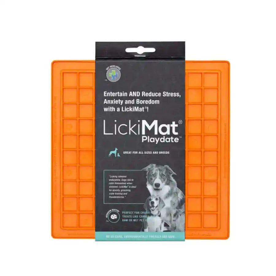 LickiMat Playdate Chew-Resistant Square Dog Mat for Fun and Anxiety - BETTY & BUTCH®