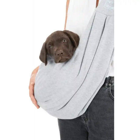 Light Grey Junior Front Body Carrier Sling for Small Dogs and Puppies - BETTY & BUTCH®