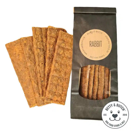 Scrumptious Rabbit Meat Dog Deli Strips - Gluten-Free Single Protein - BETTY & BUTCH®